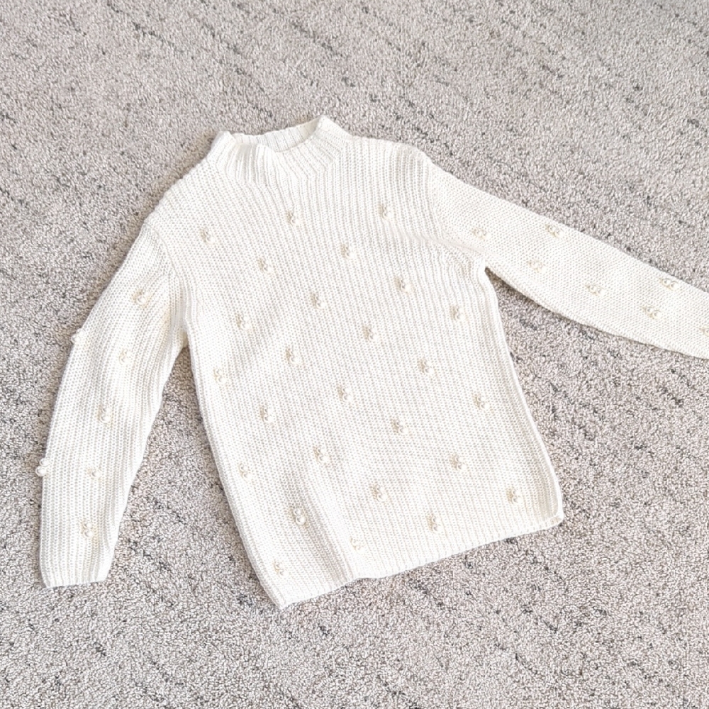 Etcetera Cream Turtleneck Sweater